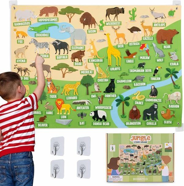 🧩 Pack De 8 Puzzles 3D De Animales De La Jungla – BONNYCO, De 11 A 21 Piezas