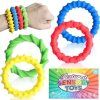 Cuatro pulseras masticables Cevikno de colores y texturas diferentes